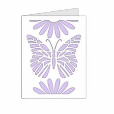 flowers butterfly card