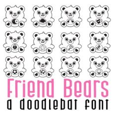 Friend Bears Doodlebat Font