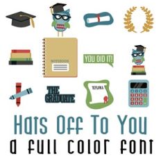 Hats Off To You Full Color Font