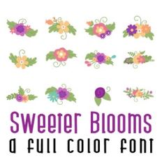 Sweeter Blooms Full Color Font