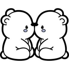 kissing polar bears