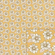 printable pattern florals on yellow