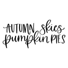 Autumn Skies Pumpkin Pies