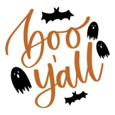 Boo Y'all with Ghosts and Bats