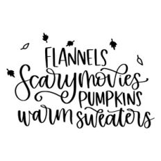 Flannels Scary Movies Pumpkins Warm Sweaters