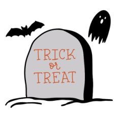 Trick or Treat with Gravestone