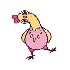 Funny Curious Chicken