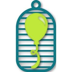 Multicolor 1 Balloon Tag
