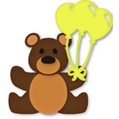 Layered 3 Balloon Teddy