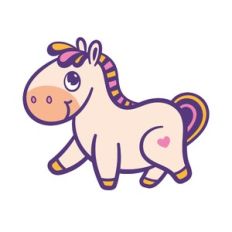 Cute Chubby Smiling Horse