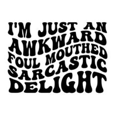 I'm just an awkward foul mouthed sarcastic delight
