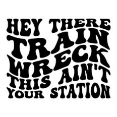Hey there train wreck, this ain't your station