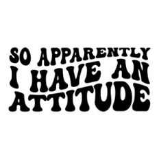 So apparently I have an attitude