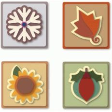 triangle folds card 4 seasonal tiles for fold over triangles card