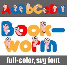 Bookworm Primary Color Font