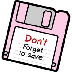 don't forget to save floppy disk
