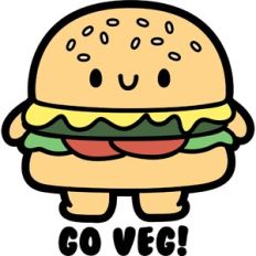 cute vegan burger