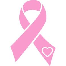 cancer ribbon with heart