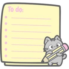 cute to do post it with kitten
