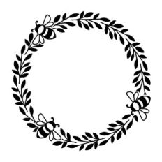 Bees Round Frame