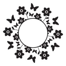 Floral Monogram Frame