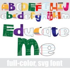 Educate Me Color Font