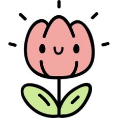 simple chibi tulip