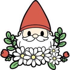 spring floral gnome