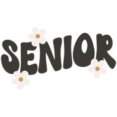 Senior Retro Flowers