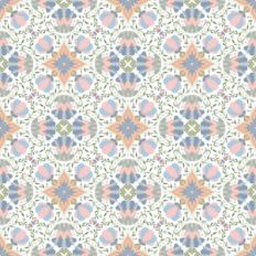 Magic Flowers on White - muted colors nature Pattern