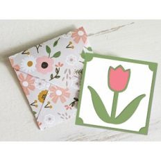 tulip card and envelope