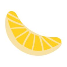 Lemon Wedge Citrus Slice
