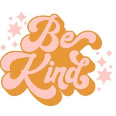 Be Kind Boho Lettering