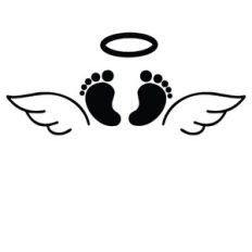 Baby feet with wings
