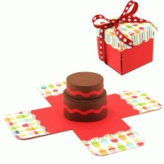 3d birthday cake explosion box