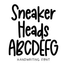 BFC Sneaker Heads Bold Cute Quirky Playful Handwriting Font