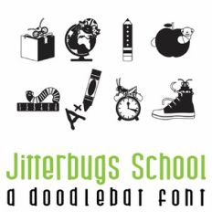 Jitterbugs School Doodlebat Font