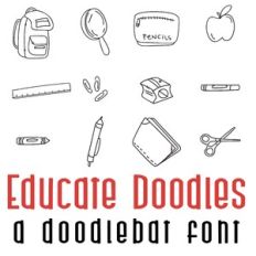 Educate Doodles Doodlebat Font