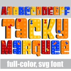 Tacky Marquee Color Font