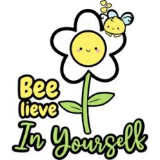 bee yourself spring flower