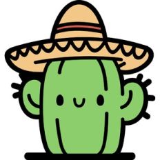 cactus with sombrero