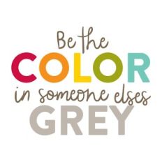Be the Color in Somone Elses Grey