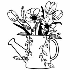 watering can bouquet
