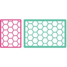 set of 2 hexagon journaling cards
