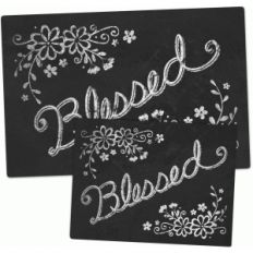 chalkboard set - blessed