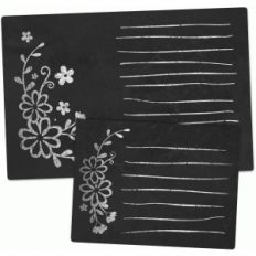 chalkboard set - floral journaling