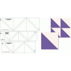 quilt patch half-square triangle foundation to sew