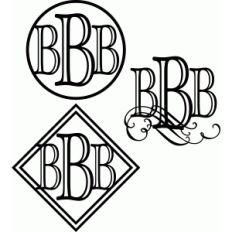 b monogram