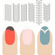 french manicure tip guides