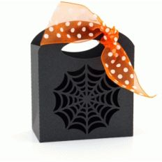 3d halloween spider web treat bag